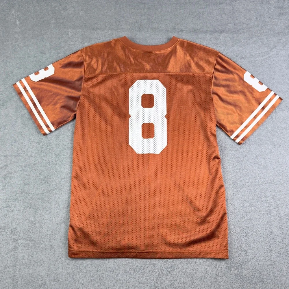 Nike Texas Longhorns Youth XL Burnt Orange Football Jersey Number 8 NCAA Kids